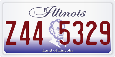 IL license plate Z445329
