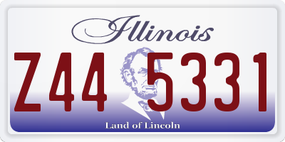 IL license plate Z445331