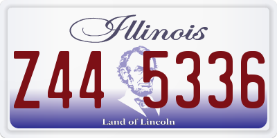IL license plate Z445336
