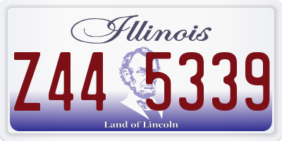 IL license plate Z445339