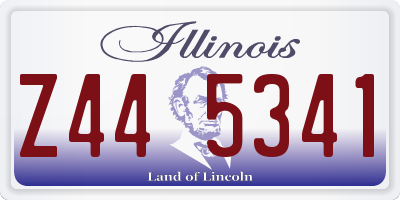 IL license plate Z445341