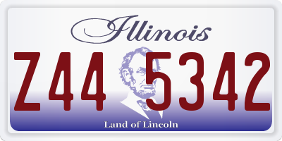 IL license plate Z445342