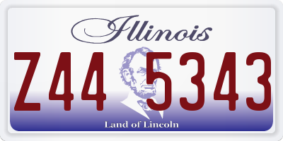 IL license plate Z445343