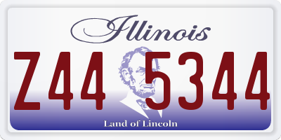 IL license plate Z445344