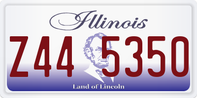 IL license plate Z445350
