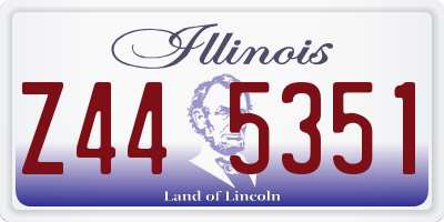 IL license plate Z445351