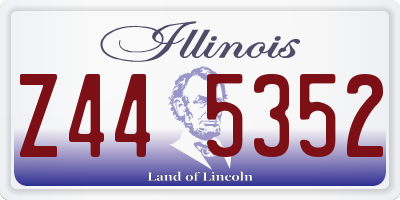 IL license plate Z445352