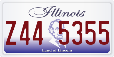 IL license plate Z445355