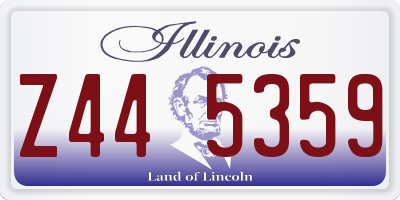 IL license plate Z445359