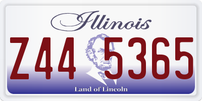 IL license plate Z445365
