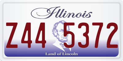 IL license plate Z445372