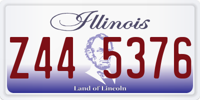 IL license plate Z445376