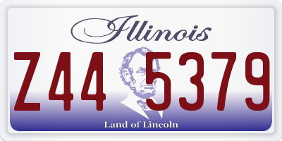 IL license plate Z445379