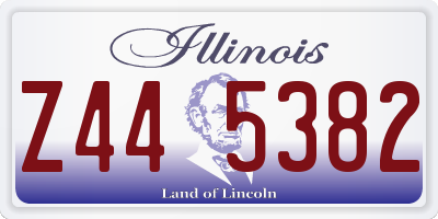 IL license plate Z445382