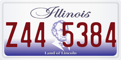 IL license plate Z445384