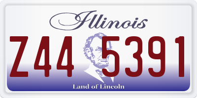 IL license plate Z445391