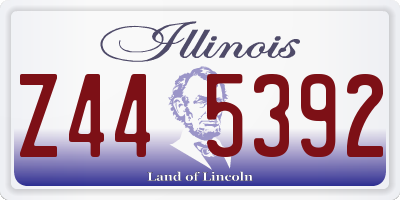 IL license plate Z445392
