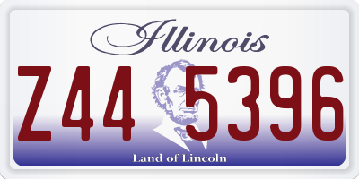 IL license plate Z445396