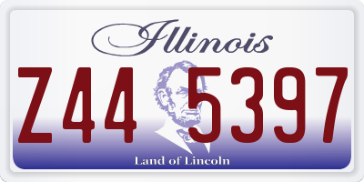 IL license plate Z445397