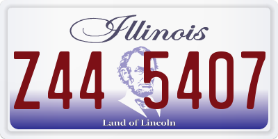 IL license plate Z445407