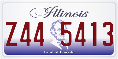 IL license plate Z445413