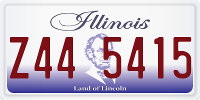IL license plate Z445415