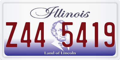 IL license plate Z445419