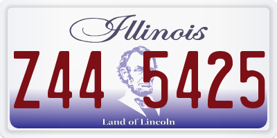 IL license plate Z445425