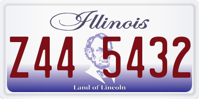 IL license plate Z445432