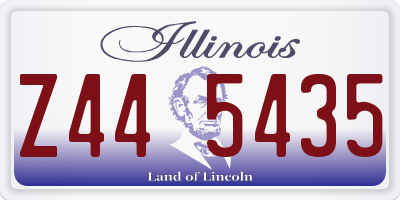 IL license plate Z445435