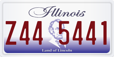 IL license plate Z445441