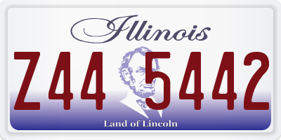 IL license plate Z445442