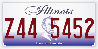 IL license plate Z445452