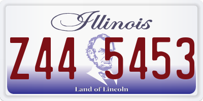 IL license plate Z445453