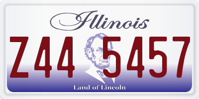 IL license plate Z445457