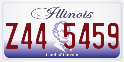 IL license plate Z445459