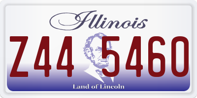 IL license plate Z445460