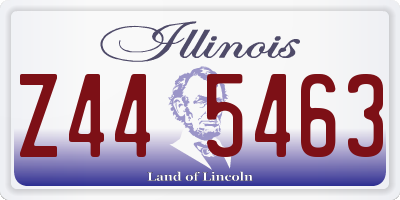 IL license plate Z445463