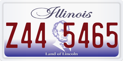 IL license plate Z445465