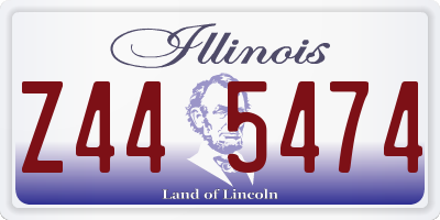 IL license plate Z445474