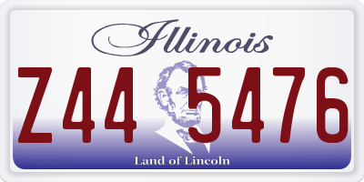 IL license plate Z445476