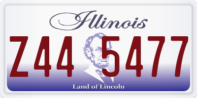 IL license plate Z445477