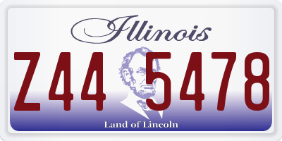 IL license plate Z445478