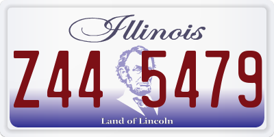 IL license plate Z445479