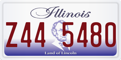 IL license plate Z445480