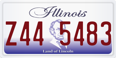 IL license plate Z445483