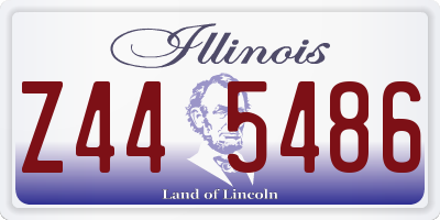 IL license plate Z445486