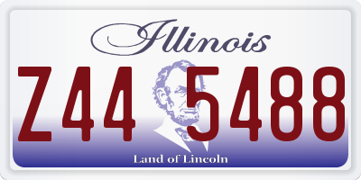 IL license plate Z445488