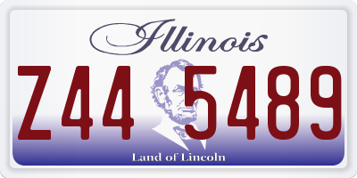 IL license plate Z445489