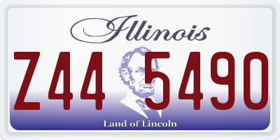 IL license plate Z445490